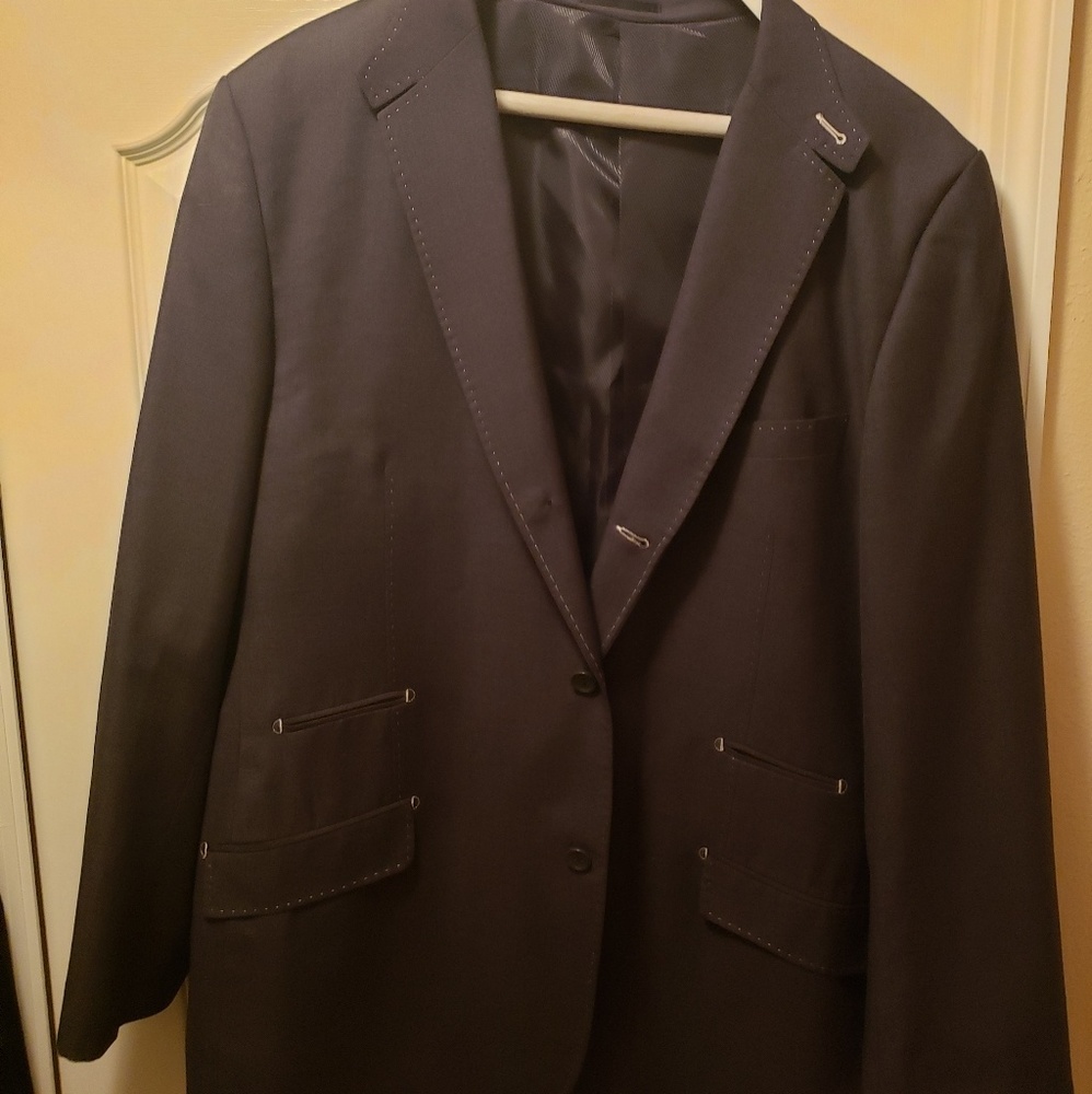 Suit Coats Gray with white thread lining